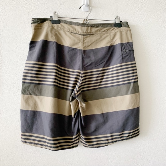 Patagonia Swim Water Wavefarer Striped Men's Tie Front Board Shorts 34 - Picture 10 of 10